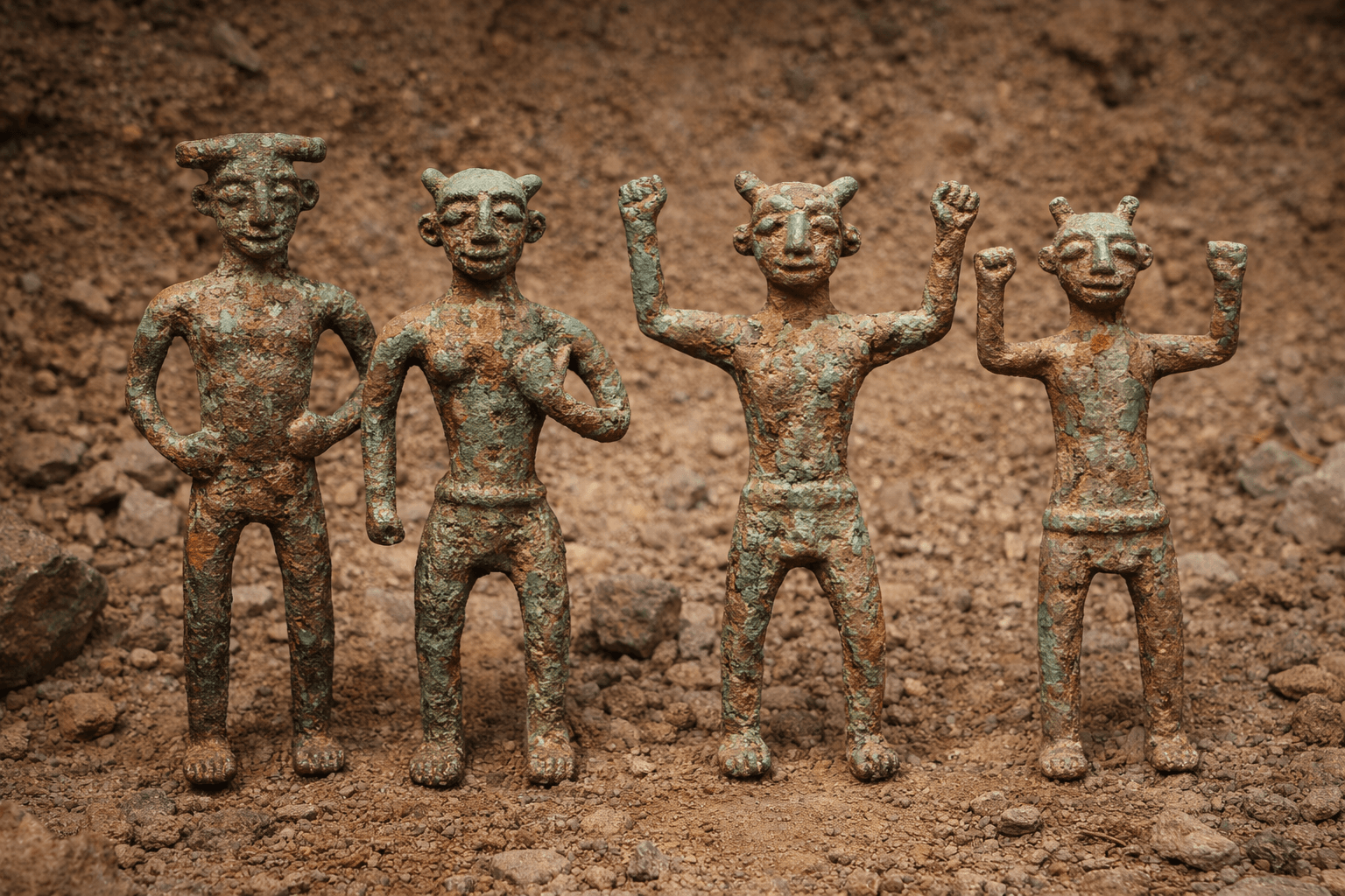 Bankot copper human sculptures Pithoragarh