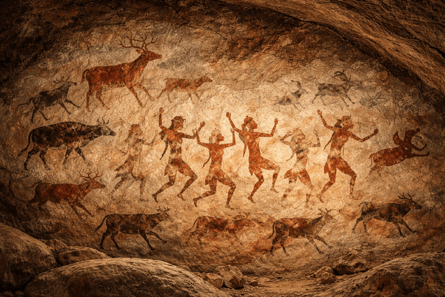 Lovethap prehistoric rock paintings Almora