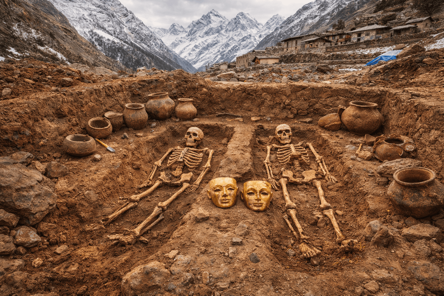 Malari village archaeological discoveries Chamoli