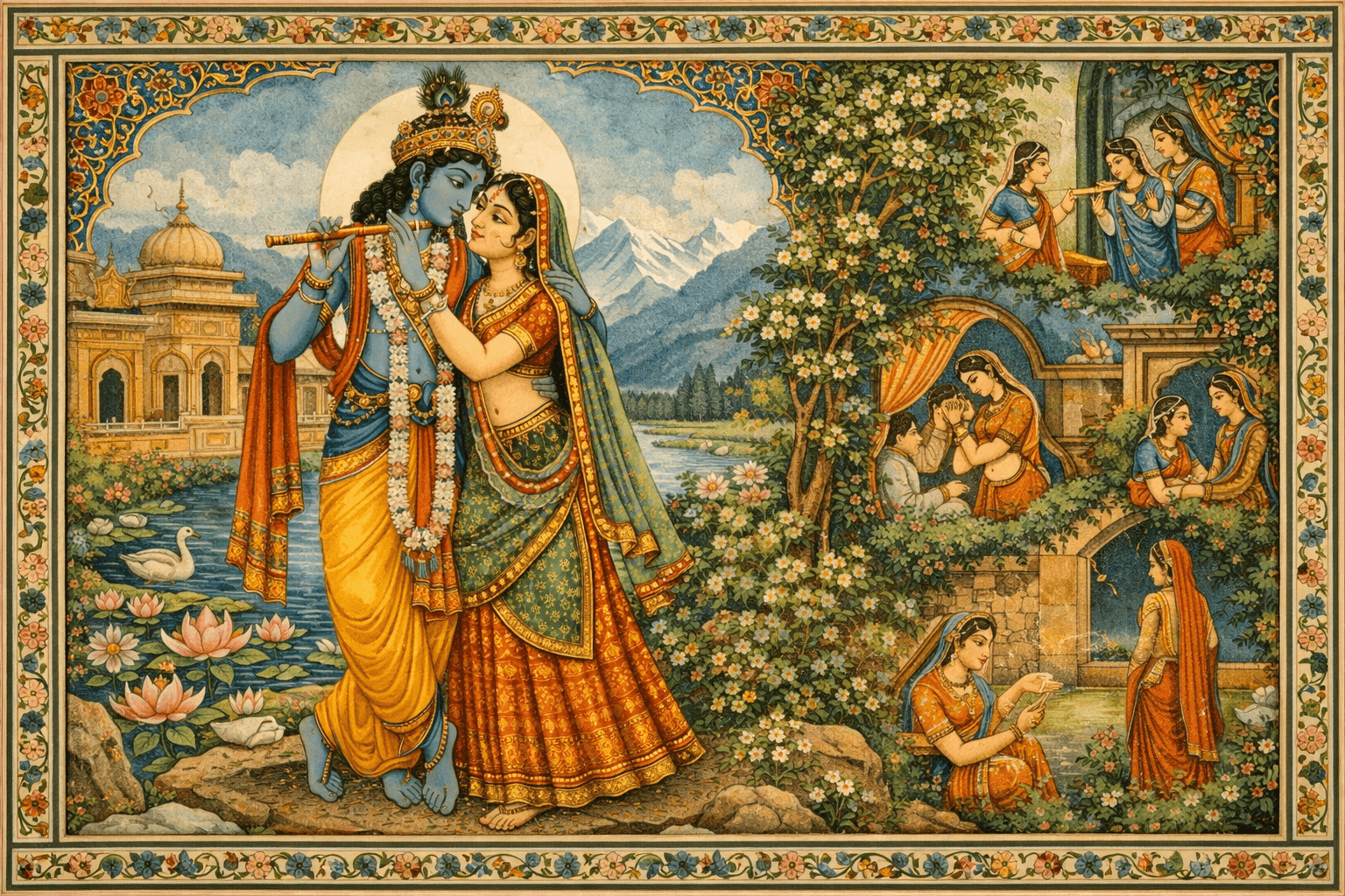 Garhwal school of painting by Molaram Tomar Uttarakhand