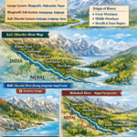 Sharda River (Kali / Mahakali) map showing Uttarakhand and Nepal