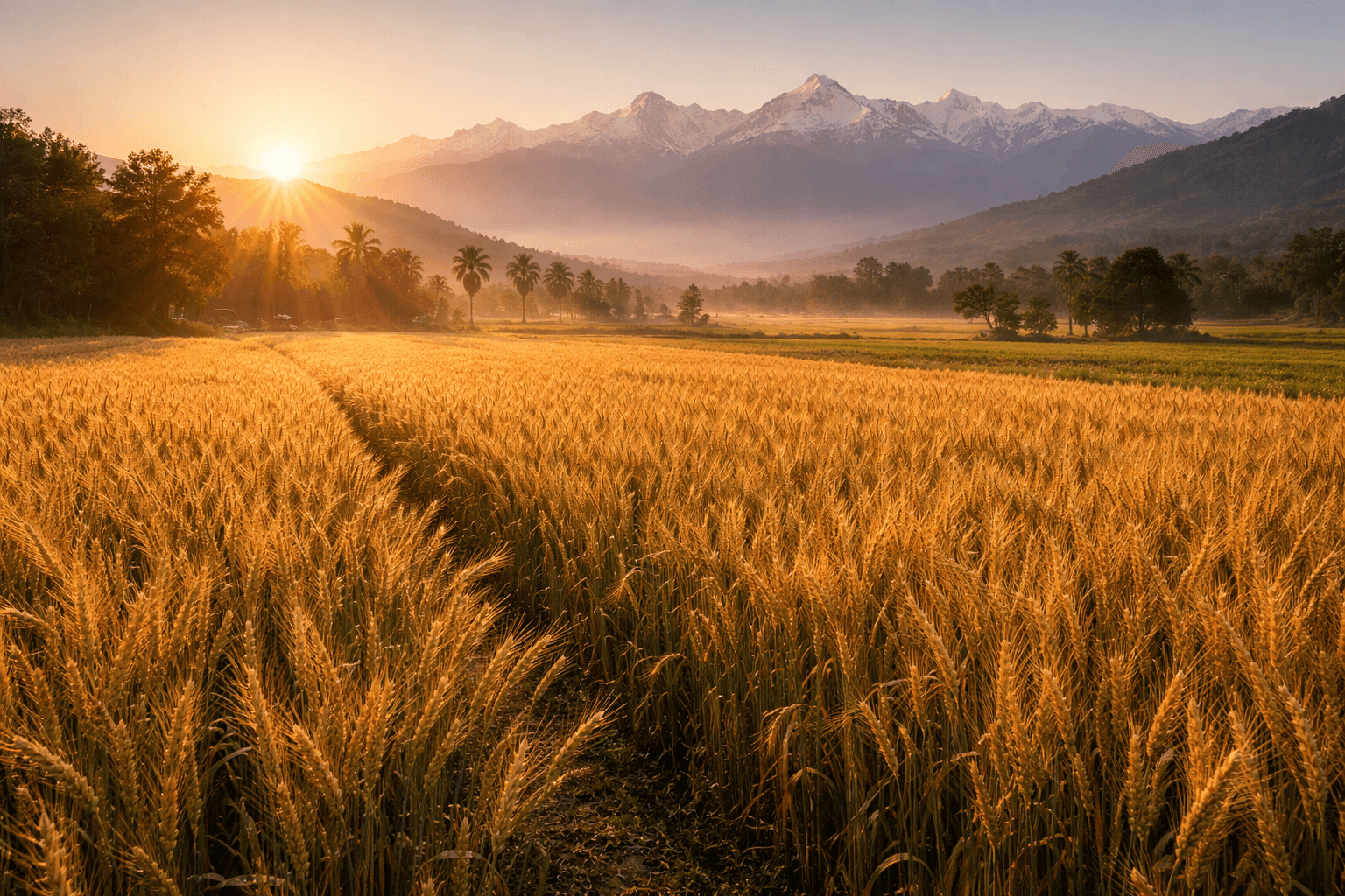 Wheat cultivation in Uttarakhand plains