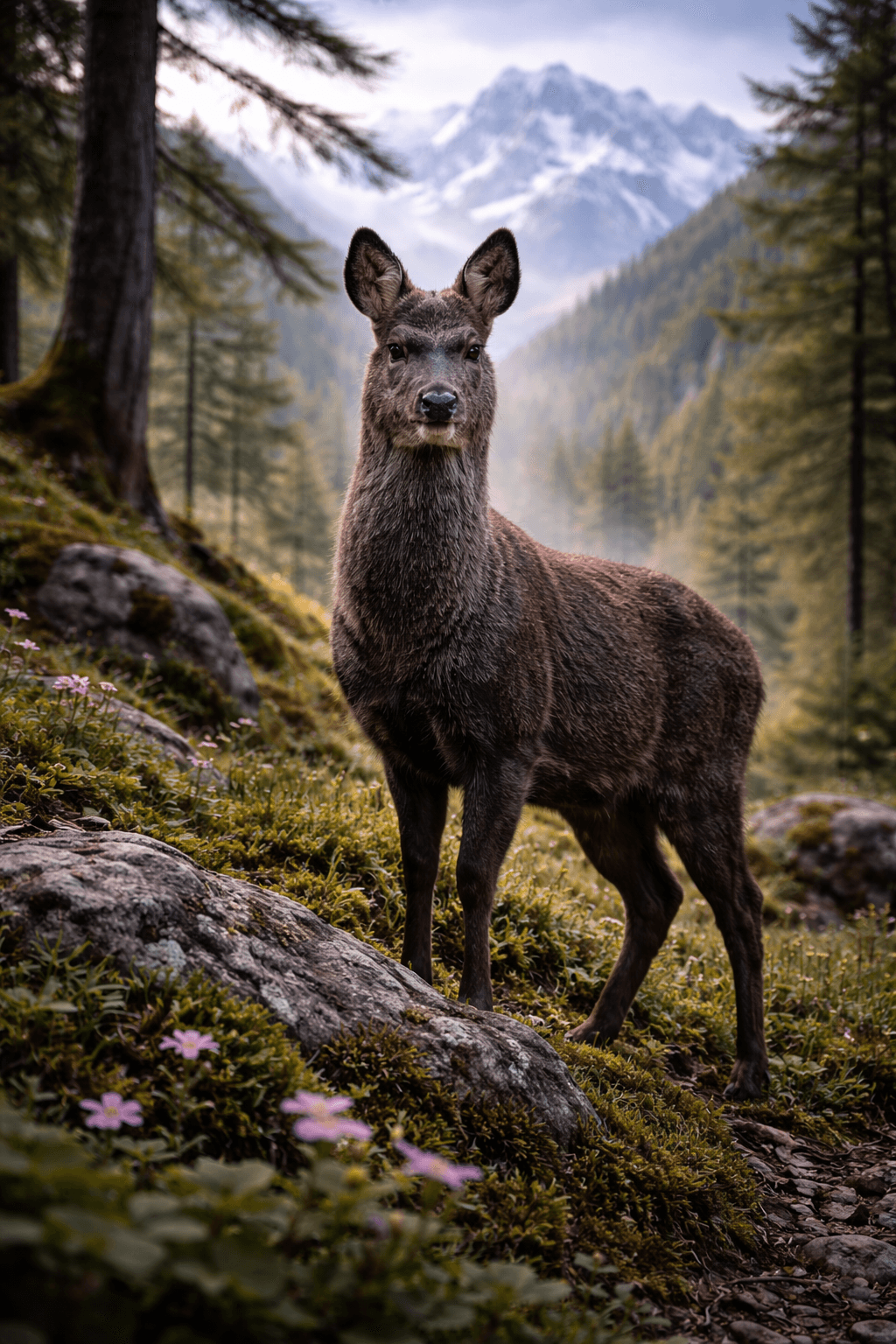 Musk deer in Uttarakhand forest