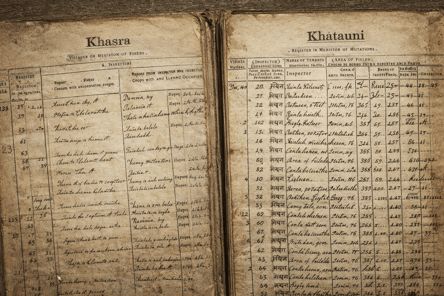 British-era land settlement records of Uttarakhand
