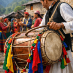 Traditional Dhol instrument of Uttarakhand