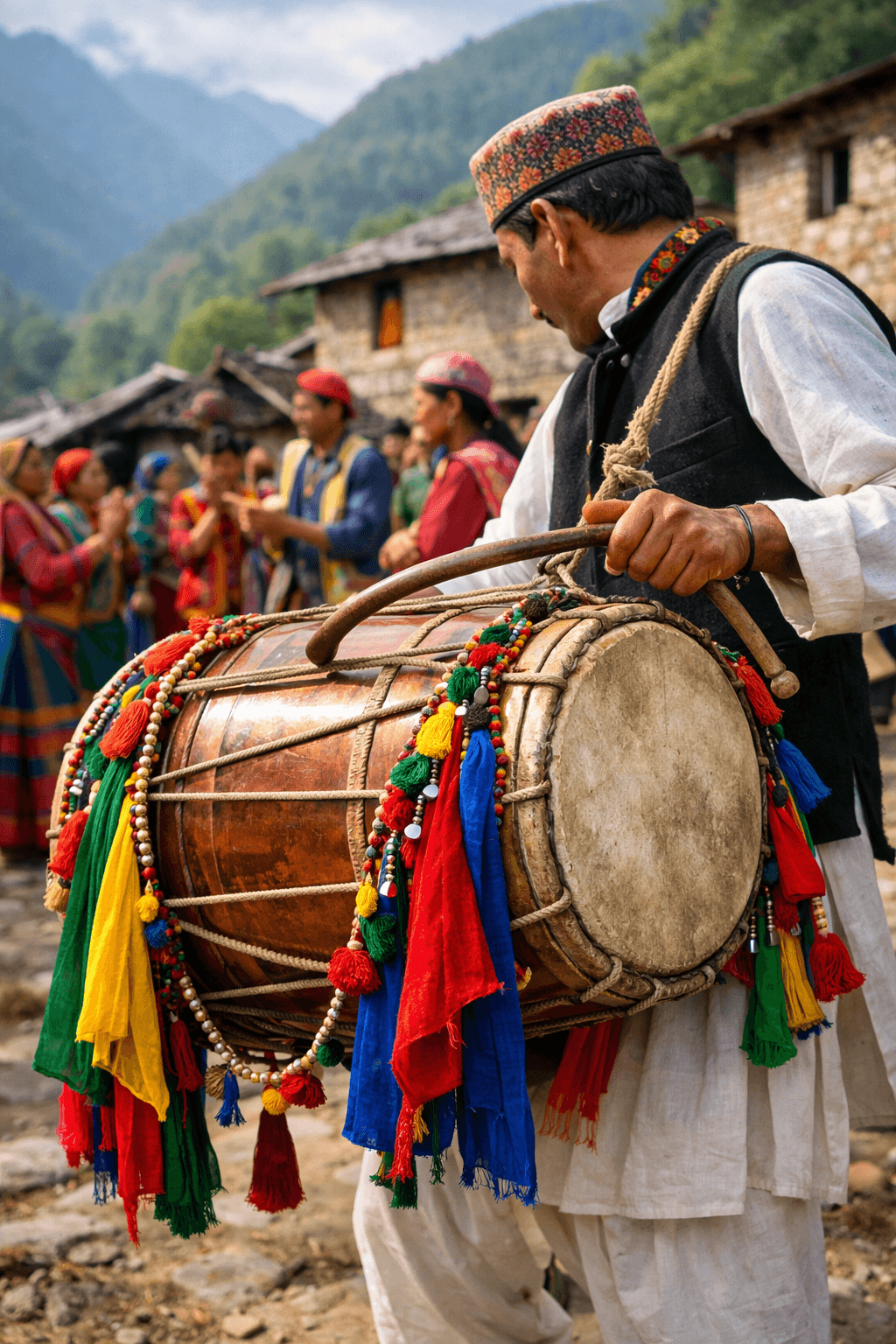  Traditional Dhol instrument of Uttarakhand