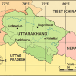 Geographical extent of Uttarakhand