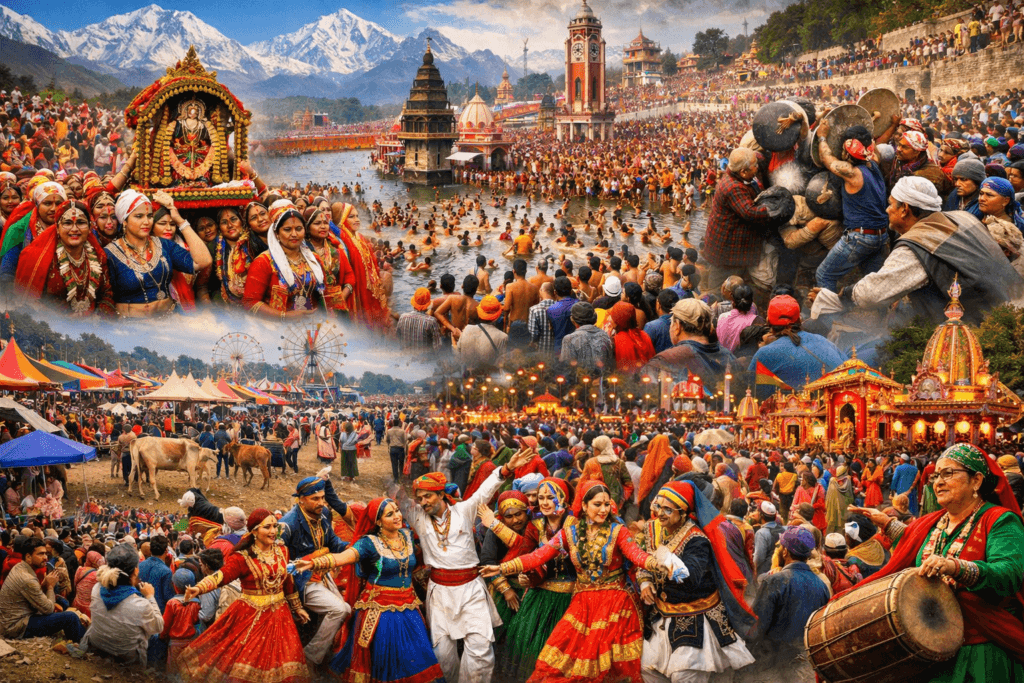 Major fairs and festivals of Uttarakhand collage