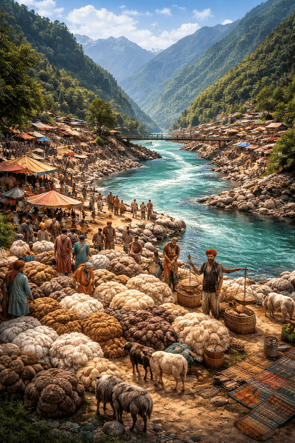 Jauljibi Fair River Confluence Wool Market Uttarakhand