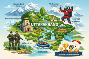 Uttarakhand first in state and country infographic