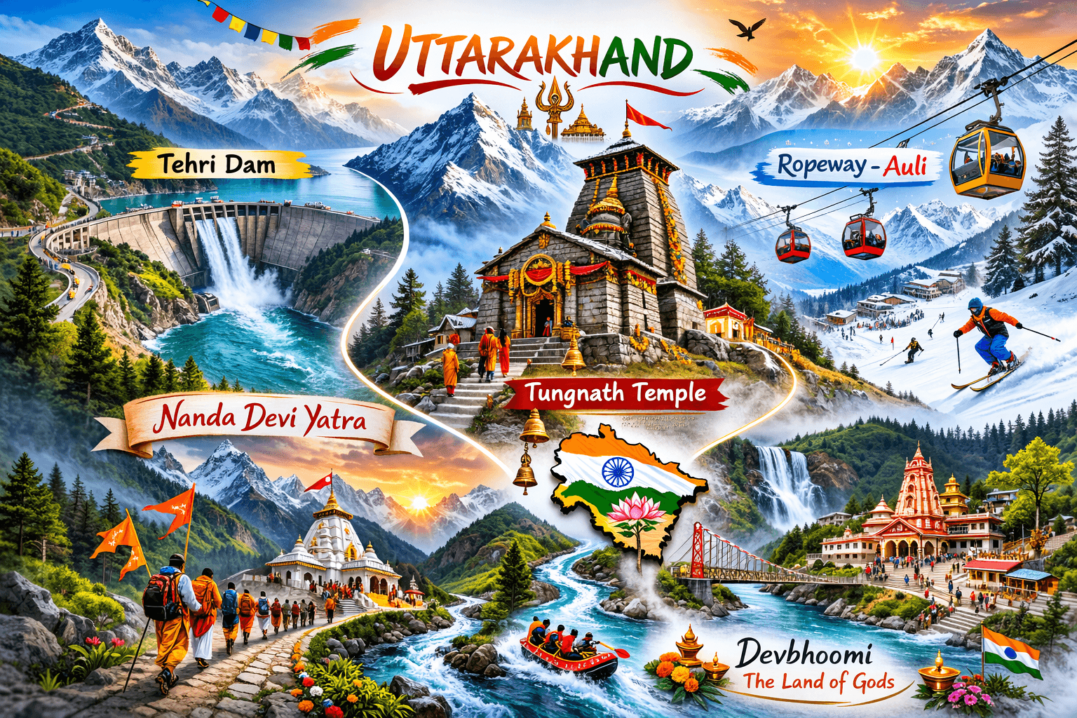 Highest longest places in Uttarakhand