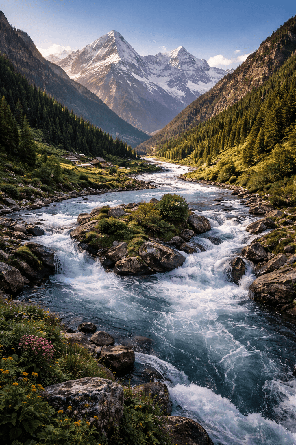 Tributaries of Kali River joining main stream