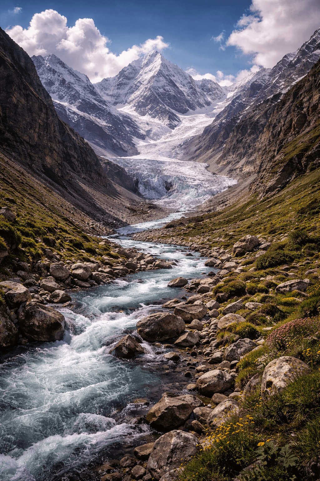 Goriganga river from Milam glacier